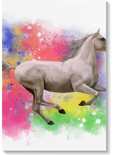 Arabian Horse Wall Art Multicolour 40x60cm