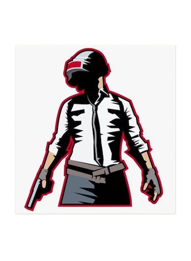 PUBG MDF Wall Art Multicolour 30x30centimeter
