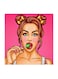 Pop Art MDF Wall Art Multicolour 30x30centimeter