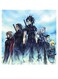Final Fantasy Themed Wall Art Blue/Black/White 30x30cm