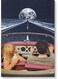 Way To The Moon Wall Art Multicolour 40x60cm