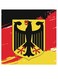 Wooden Themed Wall Art Black/Red/Yellow 30x30cm