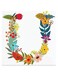 Alphabet U Themed Wall Art Red/Blue/Yellow 30x30cm