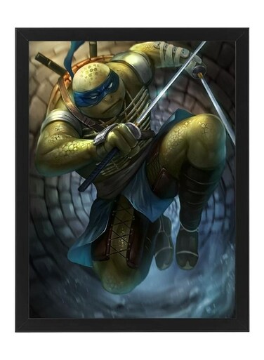 Digital Wall Art Poster Frame Ninja Turtles Leonardo 30X40 cm