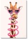 Cool Giraffe Wall Art Multicolour 40x60cm