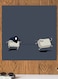 Control And Esc Themed Wall Art Black/Grey/White 30x30cm