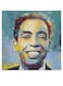 Arab Artist Ismail Yassin Printed Wall Art Blue/Yellow/Black 30x30cm