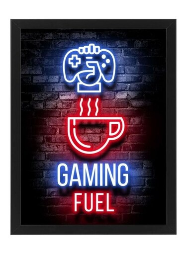 Coffee The Gaming Fuel Wall Art Poster Frame A4 Size