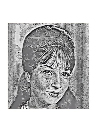 Shadia MDF Wall Art Multicolour 30x30cm