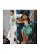Salsa Dance Abstract MDF Wall Art Multicolour 30x30centimeter