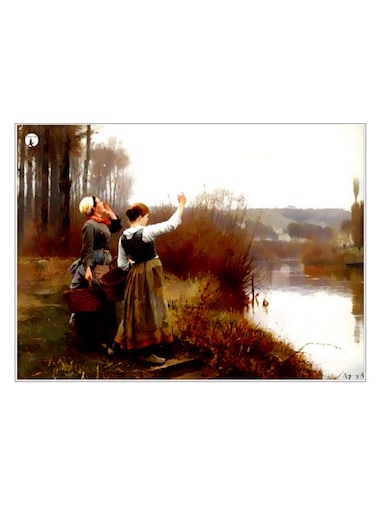Printed Decorative Wall Art Plate Multicolour 20cm