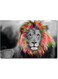 Lion Printed Wall Art Multicolour 40x60cm
