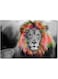 Lion Printed Wall Art Multicolour 40x60cm