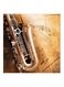 Saxophone MDF Wall Art Gold/Brown