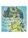 MDF Decorative Modern Wall Art Painting Green/Blue/Black 30x30cm
