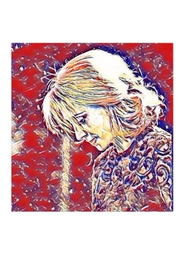Fairuz MDF Wall Art Multicolour 30x30cm