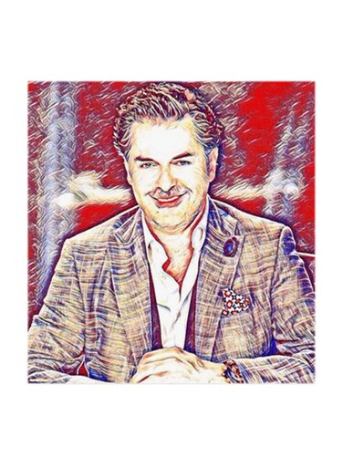 Ragheb Alama MDF Wall Art Multicolour 30x30cm