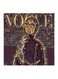 Vogue Fashion And Lifestyle MDF Wall Art Painting Black/Grey/Gold 30x0.5x30cm