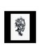Abstract Themed Wall Art Black/White/Grey 30x30centimeter