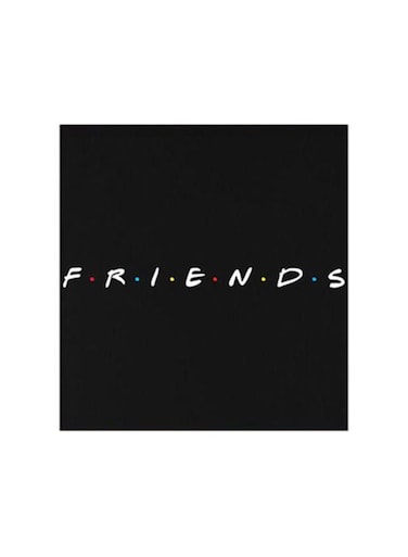 Friends MDF Wall Art Multicolour 30x30centimeter