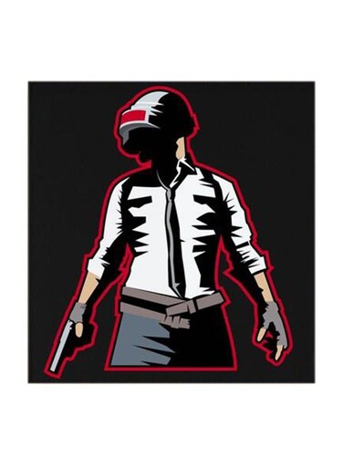 PUBG MDF Wall Art Multicolour 30x30centimeter