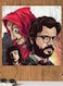 Money Heist The Professor Printed Wall Art Multicolour 30x30cm