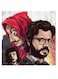 Money Heist The Professor Printed Wall Art Multicolour 30x30cm