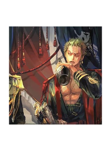 One Piece MDF Wall Art Multicolour 30x30cm