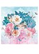 Floral Themed Wall Art Pink/Blue/White 30x30cm