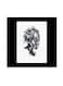 Abstract Themed Wall Art Black/White/Grey 30x30cm