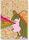 Woman Pop Art Printed Wall Art Multicolour 40x60cm