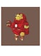 Iron Man Printed Wall Art Brown/Red/Gold 30x30cm