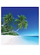 Landscape Themed Printed MDF Wall Art Blue/Green/White 30x30cm
