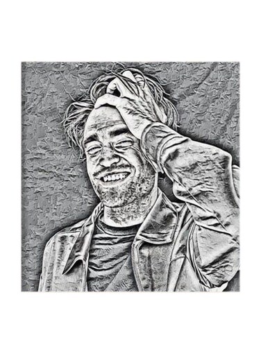 Robert Pattinson MDF Wall Art Multicolour 30x30centimeter