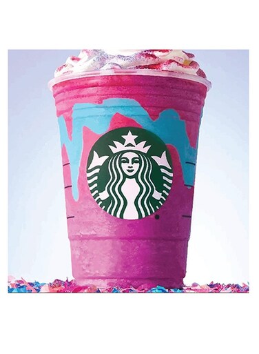 Starbucks Lovers Printed Wall Art Pink/Blue/Green 30x30cm