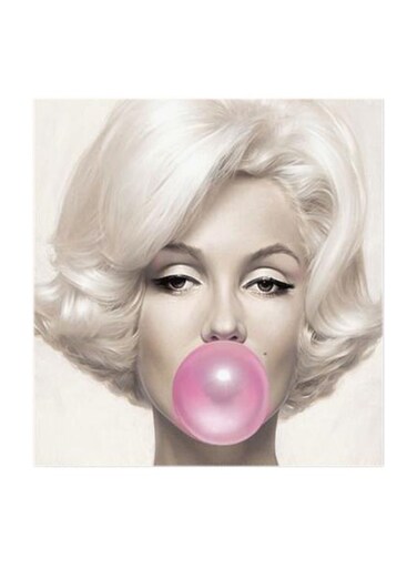 Marilyn Monroe MDF Wall Art Multicolour 30x30centimeter
