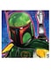 Boba Feet Star Wars Themed Wall Art Green/Blue/Red 30x30cm