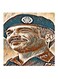 King Hussein Of Jordan MDF Wall Art Multicolour 30x30cm