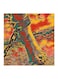 Jail Women MDF Wall Art Painting Red/Yellow/Black 30x30cm