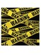 Warning Themed Wall Art Yellow/Black 30x30cm