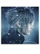 Final Fantasy Themed Printed MDF Wall Art Gray/Blue/Black 30x30cm