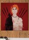 Naruto Anime Printed Wall Art Red/Black/Pink 30x30cm