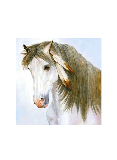 Horse Mdf Wall Art Multicolour 30x30centimeter