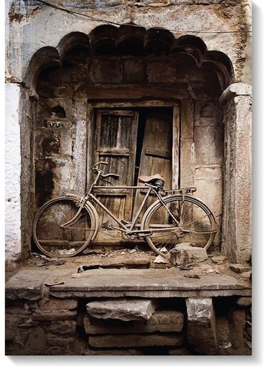 Old House Wall Art Multicolour 40x60cm