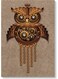 Owl Wall Art Multicolour 40x60cm