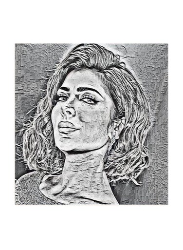 Assala Nasri MDF Wall Art Multicolour 30x30cm