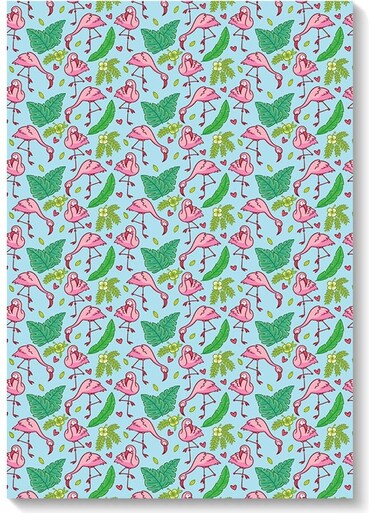 Flamingo Themed Wall Art Painting Multicolour 40x60cm