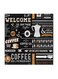 Coffee MDF Wall Art Multicolour 30x30centimeter