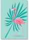 Flamingo Printed Wall Art Blue/Pink 40x60cm