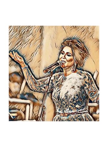 Nawal El Kuwaitia MDF Wall Art Multicolour 30x30cm
